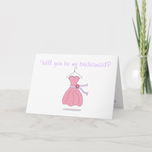 Wirst du meine Bridesmaid-Karte sein? Einladung (Vorderseite)