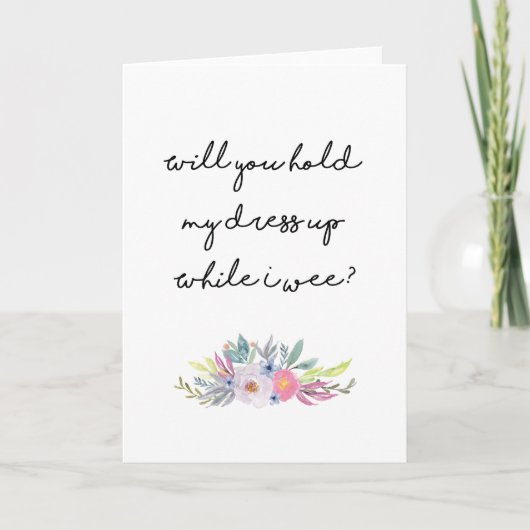 Wirst du meine Bridesmaid-Karte sein? Einladung (Vorderseite)