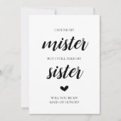 Wirst du meine Bridesmaid-Karte sein? Einladung (Vorderseite)