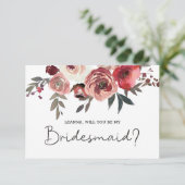 Wirst du meine Bridesmaid-Rose sein? (Stehend Vorderseite)