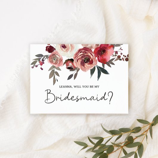 Wirst du meine Bridesmaid-Rose sein?