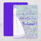 Wirst du meine Bridesmaid-Trauzeugin sein? Einladung (Vorne/Hinten)