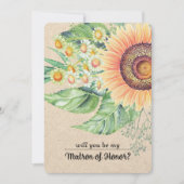 Wirst du meine Ehrenmatrone sein? Benutzerdefinier Einladung (Vorderseite)