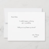 Wirst du meine Ehrenmatrone sein? | Bridesmaid Einladung (Rückseite)