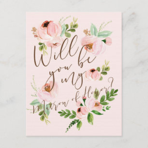 Wirst du meine Ehrenmatrone sein?   Bridesmaid-Kar Einladung