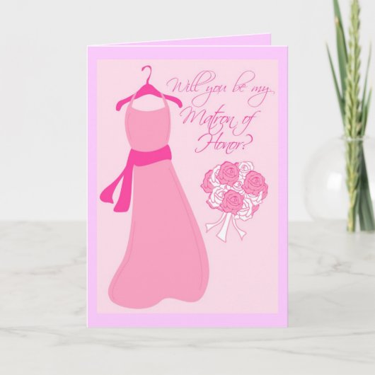 Wirst du meine Ehrenmatrone sein? Einladung (Vorderseite)