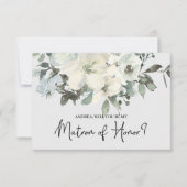 Wirst du meine Ehrenmatrone sein, Elfenbeinblume? (Vorderseite)