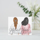 Wirst du meine Ehrenmatrone sein? Mädchen in Robes Einladung (Stehend Vorderseite)