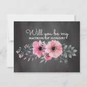 Wirst du meine Ehrenmatrone sein? | Matron of Hono Einladung (Vorderseite)