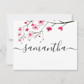 Wirst du meine Hochzeit mit Tscherkernblüte sein? Einladung (Vorderseite)