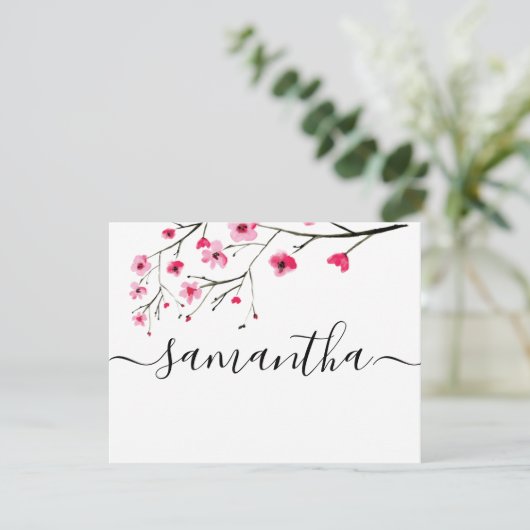 Wirst du meine Hochzeit mit Tscherkernblüte sein? Einladung (Stehend Vorderseite)