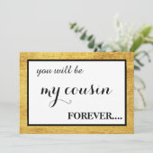 Wirst du meine Junior-Brautjungfrau sein? Einladung (Stehend Vorderseite)