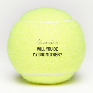 Wirst du meine Patentante Patenonkel Vorschlag Spo Tennisbälle