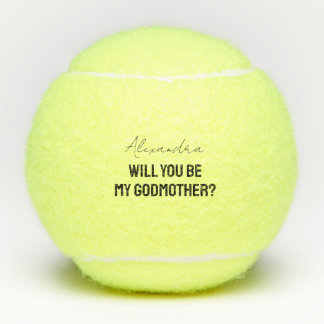 Wirst du meine Patentante Patenonkel Vorschlag Spo Tennisbälle