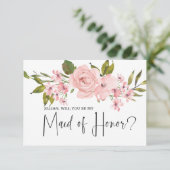 Wirst du meine Trauzeugin rot-rot sein? (Stehend Vorderseite)