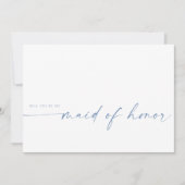 Wirst du meine Trauzeugin sein? | Dusty Blue (Vorderseite)