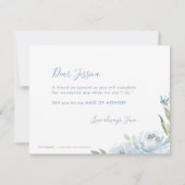 Wirst du meine Trauzeugin sein? Einladung (Rückseite)