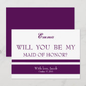 Wirst du meine TRAUZEUGIN sein? Einladung (Vorne/Hinten)