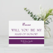 Wirst du meine TRAUZEUGIN sein? Einladung (Stehend Vorderseite)