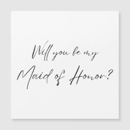 Wirst du meine Trauzeugin sein? MOH-Vorschlag Magnetkarte