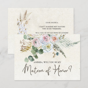 Wirst du meine Trauzeugin sein, Pastell Boho Neutr