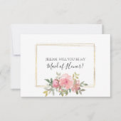 Wirst du meine Trauzeugin sein, rot und rot zu sei (Vorderseite)