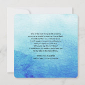 Wirst du meine Trauzeugin sein? Strand Einladung (Rückseite)