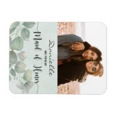 Wirst du meine Trauzeugin sein und grün sein? Magnet (Horizontal)