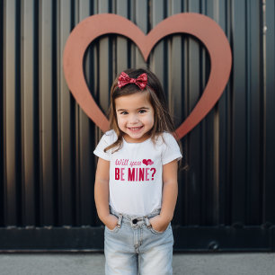 Wirst du meins Herz-Valentinstag Kleinkind T-shirt