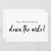 Wirst du mich durch das Niedliche Skript "Aisle" l Einladung (Vorne/Hinten)