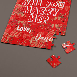 Wirst du mich heiraten personalisierter Heiratsant Puzzle
