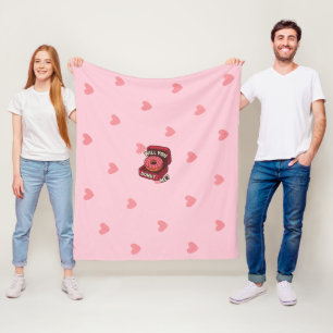 Wirst du mich spenden? Niedlicher Donut-Vorschlags Fleecedecke