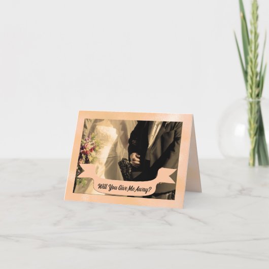 Wirst du mir einen sephischen Vater der Braut gebe Einladung (Vorderseite)