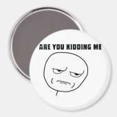 Wirst du mir Rage Face Meme entführen? Magnet (Vorderseite/Rückseite)