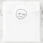 Wirst du mir Rage Face Meme entführen? Runder Aufkleber (Tasche)