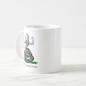 Wirst du über mich reden Gadsden Snake Satire Patr Kaffeetasse (Vorderseite Links)
