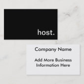 Wirts-Visitenkarte Visitenkarte (Vorne/Hinten)