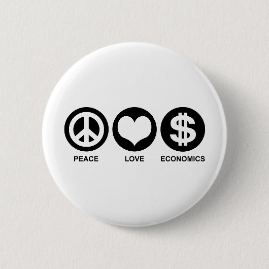 Wirtschaft der friedlichen Liebe Button (Vorderseite)