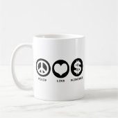 Wirtschaft der friedlichen Liebe Kaffeetasse (Links)