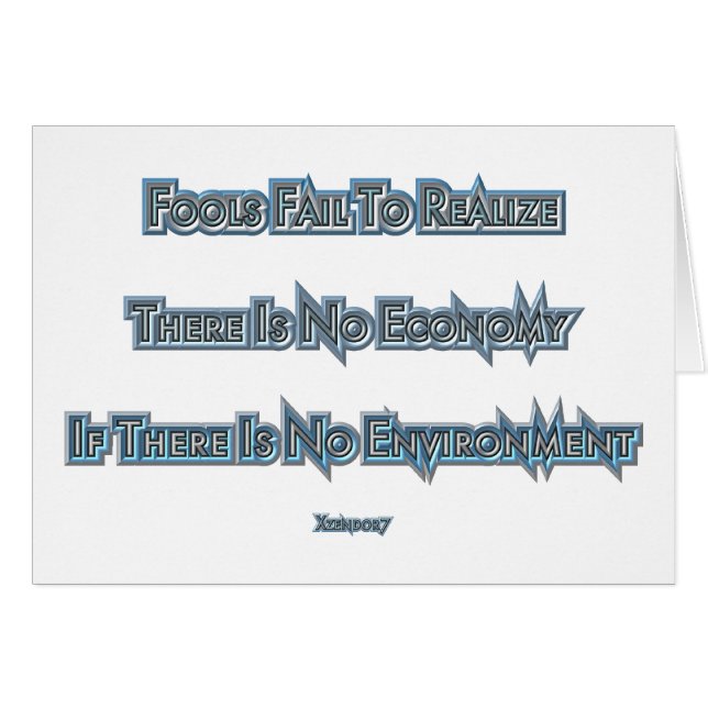 Wirtschaft gegen Umwelt (Vorderseite (Horizontal))