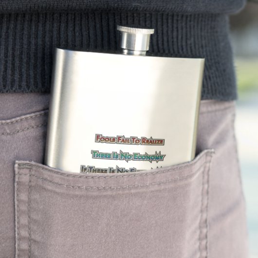 Wirtschaft gegen Umwelt Flachmann (Beispiel)