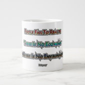 Wirtschaft gegen Umwelt Jumbo-Tasse (Vorderseite)