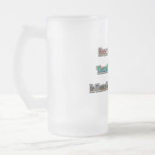 Wirtschaft gegen Umwelt Mattglas Bierglas (Links)