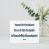 Wirtschaft gegen Umwelt Postkarte (Stehend Vorderseite)