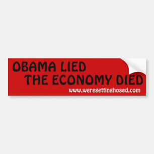 WIRTSCHAFT OBAMA LIED-THE STARB AUTOAUFKLEBER