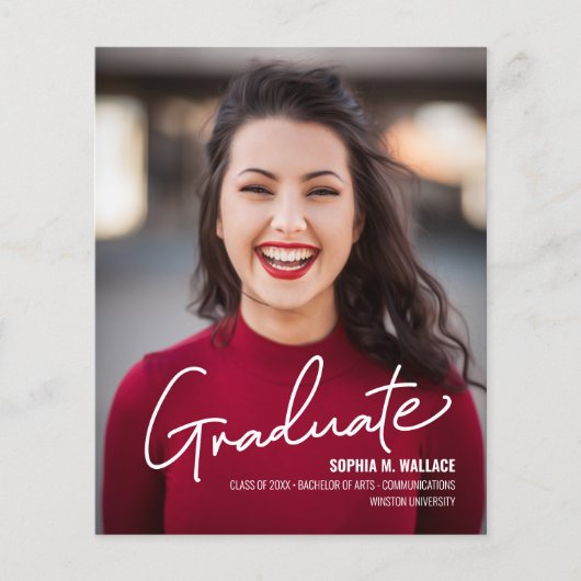 Wirtschaftliche Hochschulausbildung mit Foto (Vorderseite)