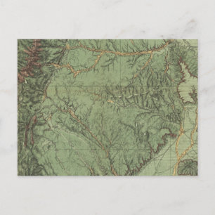 Wirtschaftliche Merkmale von Colorado und New Mexi Postkarte