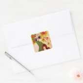 Wirtschaftliche Muster Quadratischer Aufkleber (Umschlag)