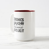 Wirtschaftliche Uni Coole Menschen Zweifarbige Tasse (Vorderseite Links)