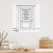 Wirtschaftlicher Cartoon 3781 Poster (Küche)